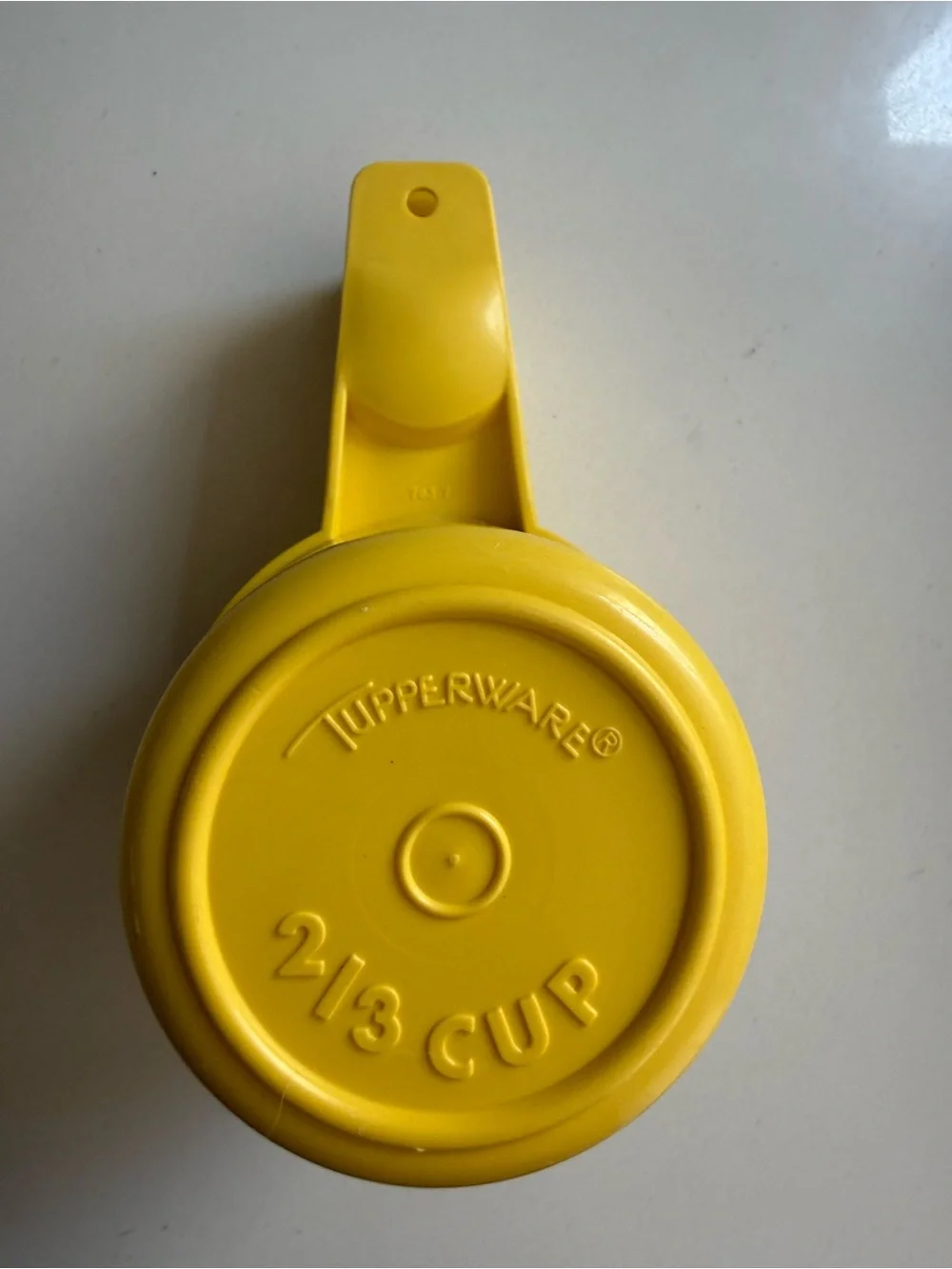 Vintage Tupperware Yellow Nesting Measuring Cups Set of 5 Retro 70s